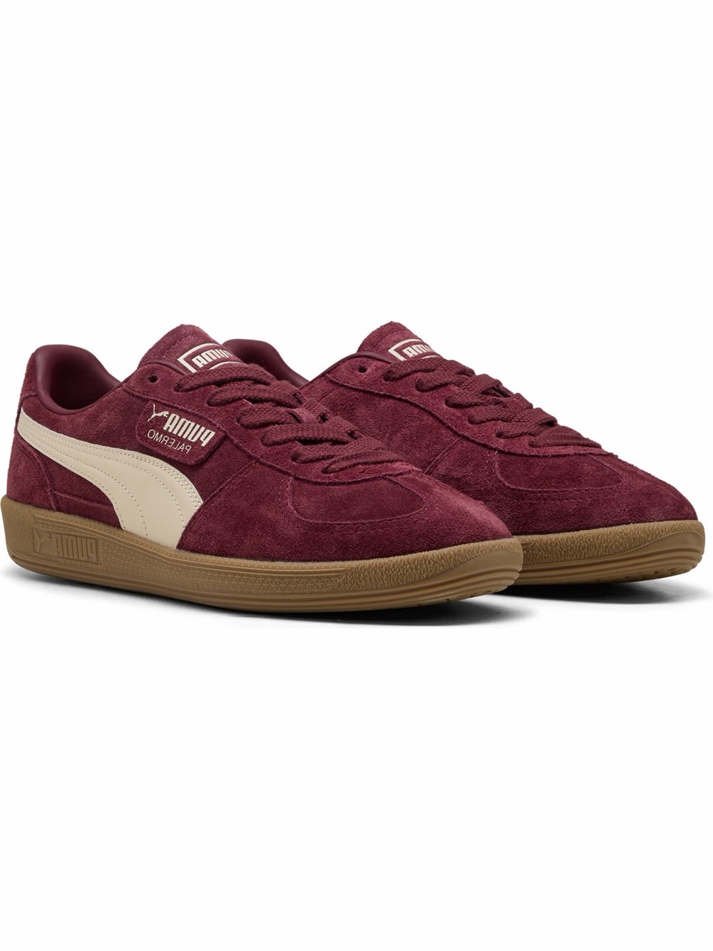Puma Palermo In Burgundy With Gum Sole